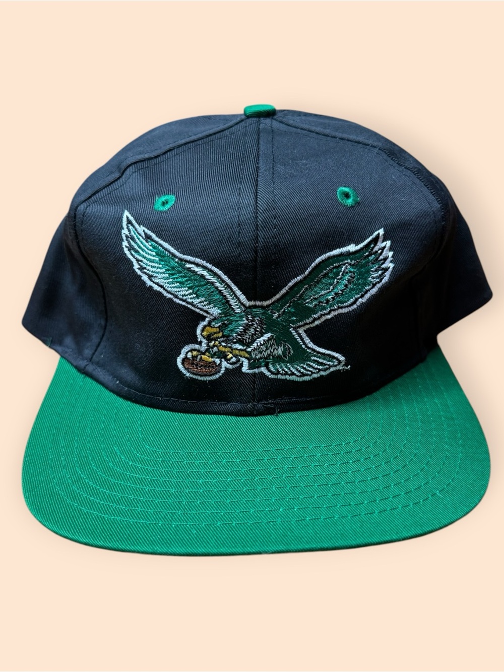 Vintage 1990s Philadelphia Eagles SnapBack Hat Competitors View 90s NFL Vtg